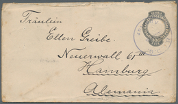 Brasilien - Ganzsachen: 1894, 300 R. Postal Stationery Envelope Used With Violet Cancel "H.S.D.G. Ba - Interi Postali