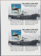 Britische Gebiete In Der Antarktis: 2011, Research Ships (RRS James Clark Ross And Penguin) Miniatur - Neufs