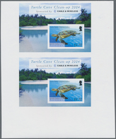 Britisches Territorium Im Indischen Ozean: 2005, Turtles (Green Turtle) Miniature Sheet In A Vertica - Andere & Zonder Classificatie