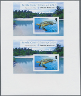 Britisches Territorium Im Indischen Ozean: 2005, Turtles (Green Turtle) Miniature Sheet In A Vertica - Sonstige & Ohne Zuordnung