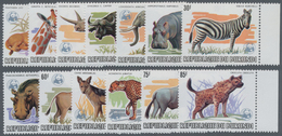 Burundi: 1983, African Wildlife Complete Set Of 13 From 2fr. To 85fr. (Lion, Giraffe, Rhinoceros, El - Autres & Non Classés