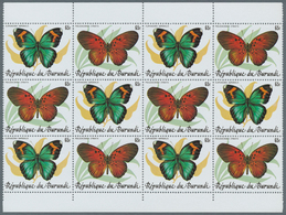 Burundi: 1984, Butterflies Complete Set Of 10 In Se-tenant Pairs In Blocks Of 12 (six Sets), Mint Ne - Other & Unclassified