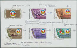 Burundi: 1986, Collective 12 Phased Die And Color Proof For The Complete Set (5 Values And 1 Label) - Sonstige & Ohne Zuordnung