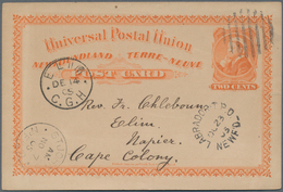 Canada - Ganzsachen: 1905: Postal Stationery Card 2c. Orange Used From Killinek, Labrador To Elim, C - 1860-1899 Regno Di Victoria
