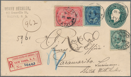 Canada - Ganzsachen: 1909, Envelope KEVII 1 C. Uprated Total 9 C. Canc. "HALIFAX JUN 18 09" Register - 1860-1899 Regno Di Victoria