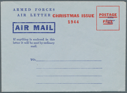 Canada - Ganzsachen: 1944, Armed Forces Air Letter With Red Overprint "CHRISTMAS ISSUE 1944 - POSTAG - 1860-1899 Victoria