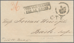 Cuba - Spanische Kolonie: 1831, Folded Letter From HAVANNA To BASEL/Switzerland With Frame Postmark - Cuba (1874-1898)