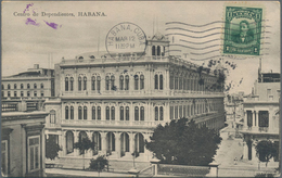 Cuba: 1912, Postcard From Habana To Turkey Bearing 1c. Green On Front And "HABANA CUBA "T" CENTIMES - Autres & Non Classés