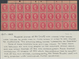 Cuba: 1917/1925, 2 Cent Gomes In Booklet Pane Of 30 From Provisional Booklets Used In Rural Areas. S - Sonstige & Ohne Zuordnung