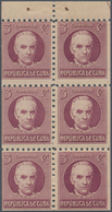 Cuba: 1930, 3 Cent La Luz Mnh, Scarce Booklet Pane Of Six. - Autres & Non Classés