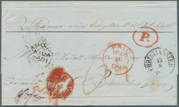 Dänisch-Westindien - Vorphilatelie: 1858, Entire Folded Letter From St. Croix "CHRISTIANSTED 13 8" E - Deens West-Indië
