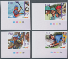 Fiji-Inseln: 2007, Centenary Of Scouting Complete IMPERFORATE Set Of Four From Lower Left Corners Wi - Fiji (...-1970)