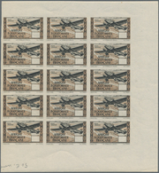 Französisch-Äquatorialafrika: 1943, Airmails "Le Stanley-Pool", Essay In Brown/black, Issued Desgin - Cartas & Documentos