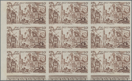 Französisch-Westafrika: 1946, Du Chad Au Rhin, 5fr.-50fr., Complete Set Of Six Values In Imperforate - Sonstige & Ohne Zuordnung