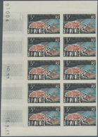 Französische Gebiete In Der Antarktis: 1963, 5fr. Crozet Islands, Imperforate Marginal Block Of Ten - Andere & Zonder Classificatie