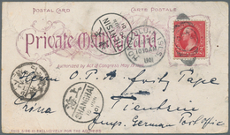 Hawaii: 1901, US 2 C. Red Tied "HONOLULU MAY 22 1901" To Ppc "private Mailing Card" W. On Reverse "G - Hawai