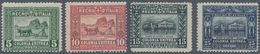 Italienisch-Eritrea: 1910/1929, 5 C Green To 25 C Blue Complete Set Of Four Items, Mint Never Hinged - Eritrea