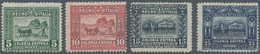 Italienisch-Eritrea: 1910/1929, 5 C Green To 25 C Blue Complete Set Of Four Items, Mint Never Hinged - Erythrée