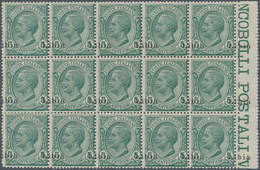 Italienisch-Libyen: 1912/1915: 5 Green Cents With Overprint "Libia" Heavy Shifted To The Top And Rig - Libya