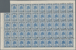Italienisch-Somaliland: 1926, 25 C On 2 1/2 A Blue "lion-head", With Variety "slanted Overprint", Mu - Somalië