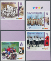 Kaiman-Inseln / Cayman Islands: 2007, Centenary Of Scouting Complete IMPERFORATE Set Of Four From Up - Kaaiman Eilanden