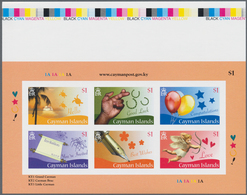 Kaiman-Inseln / Cayman Islands: 2008, Greetings Stamps Complete Set Of 36 In Six IMPERFORATE Sheetle - Cayman Islands