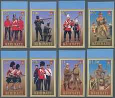 Kiribati (Gilbert-Inseln): 2007, Military Uniforms Complete IMPERFORATE Set Of Eight From Upper Marg - Kiribati (1979-...)