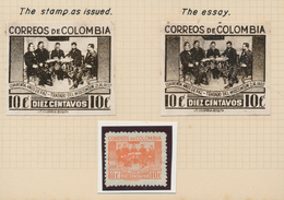 Kolumbien: 1942, 10 C "Wisconsin-contract" ESSAY Unused With False Inscription "2.XI." Instead Of "2 - Colombie