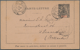 Madagaskar: 1897 Postal Stationery Lettercard 1901 Sent From Diego-Suarez By French Shipmail To S'Gr - Altri & Non Classificati