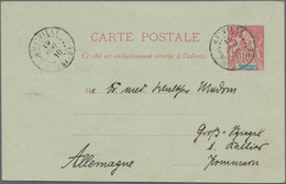 Madagaskar: 1901 Commercially Used Postal Stationery Card 1910 Sent From Helville To Pommern Germany - Other & Unclassified