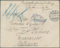 Madagaskar: 1915, Tananarive POW Camp Fort Duchesne: Envelope From Lübeck/Germany Via Swiss Internat - Other & Unclassified