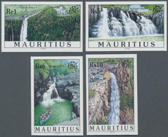 Mauritius: 1998. Complete Set "Waterfalls" (4 Values) In IMPERFORATE Single Stamps Showing 4 Differe - Maurice (...-1967)