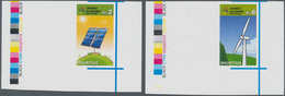 Mauritius: 2009, Renewable Energy, Both Values As IMPERFORATE Proofs With Traffic Lights, Mint Never - Mauricio (...-1967)