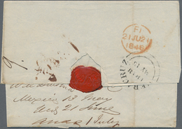 Mexiko: 1868, Folded Letter With VERA CRUZ British Post Office Mark "per Royal Mail Steamer" With Hi - Messico