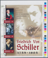 Mikronesien: 2005, 200th Anniversary Of The Death Of Friedrich Von Schiller Complete Set Of Three In - Micronésie