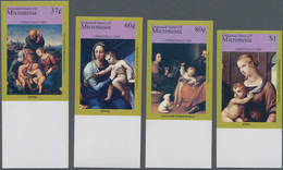 Mikronesien: 2005, Christmas - Paintings From Raffael And Murillo Complete IMPERFORATE Set Of Four F - Micronesia