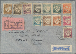 Mocambique: 1938 Registered Airmail Letter From Lourenco Marques To Vevey Switzerland - Mozambique