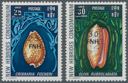 Neue Hebriden: 1977, 25 FNH On 25 Cent. And 30 FNH On 30 Centimes,"local Overprint", Mint Never Hing - Autres & Non Classés