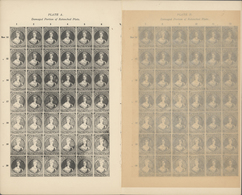 Neuseeland: 1913, JOLLIFFE REPRINTS Of Chalon Heads 2d Plate II In Black On White Wove Ungummed Pape - Autres & Non Classés