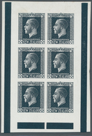 Neuseeland: 1915 (ca.), KGV ½d. Black Imperforate PROOF Booklet Pane Of Six With Bars In Selvedge On - Altri & Non Classificati