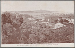 Neuseeland - Ganzsachen: 1913, AUCKLAND EXHIBITION 1d. Red Pictorial Stat. Postcard With View 'AUCKL - Postwaardestukken