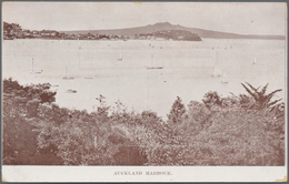 Neuseeland - Ganzsachen: 1913, AUCKLAND EXHIBITION 1d. Red Pictorial Stat. Postcard With View 'AUCKL - Postwaardestukken