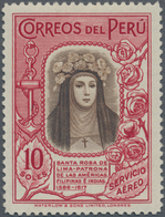 Peru: 1936/1937, Definitives "Pictorials", 10s. Carmine/brown, Fresh Colour And Well Perforated, Min - Perú