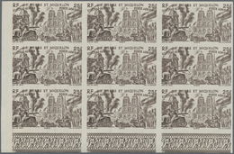 St. Pierre Und Miquelon: 1946, Du Chad Au Rhin, 5fr.-50fr., Complete Set Of Six Values In Imperforat - Altri & Non Classificati