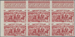 St. Pierre Und Miquelon: 1946, Du Chad Au Rhin, 5fr.-50fr., Complete Set Of Six Values In Imperforat - Other & Unclassified