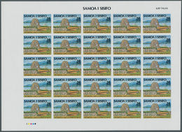 Samoa: 1980, Complete IMPERFORATED Proof M/s Of 25 For The 24s Value Of The Issue "Various Commemora - Samoa