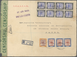 Sudan: 1940. Registered Air Mail Envelope Addressed To Cairo Bearing Sudan SG 44, 2p Purple And Oran - Soudan (1954-...)