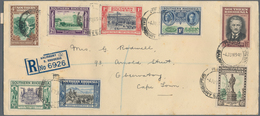 Süd-Rhodesien: 1940 Registered Cover With Full Set Of 8 Stamps Half A Penny To One Shilling On The O - Southern Rhodesia (...-1964)