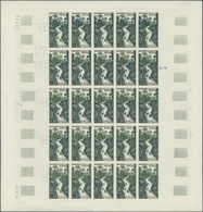 Togo: 1954. Complete Issue "Freight Highway" (1 Value) In 4 Different Color Proof Sheets Of 25. Each - Togo (1960-...)