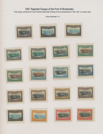 Uruguay: 1897, 1p. "Montevideo Harbour", Not Realised Design, Group Of 19 Perf. Essays In Different - Uruguay